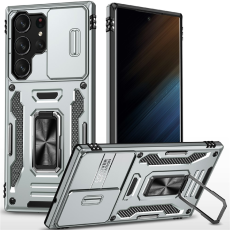 A-One Brand - Galaxy S25 Ultra Mobilskal Kickstand Slide - Grå