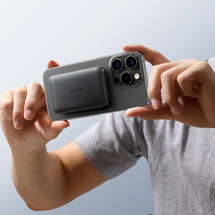 Joyroom - Joyroom Mini Magnetisk Trådlös Powerbank 5000mAh 20W - Svart