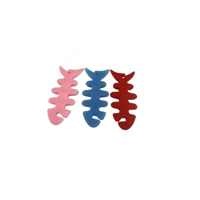 OEM - Kabelhållare för Hörlurar Fish-shaped - Blå