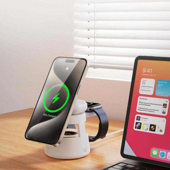 DUZZONA - Duzzona MagSafe Trådlös Laddare iPhone, Apple Watch, AirPods