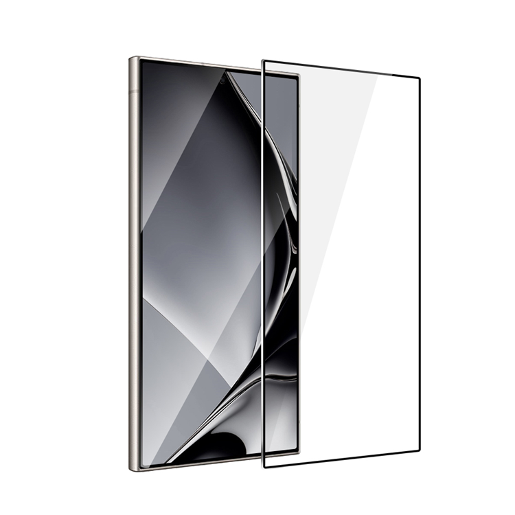 Galaxy S24 Ultra Härdat Glas Skärmskydd Metall Ram - Svart | 5468 | AlltMobil