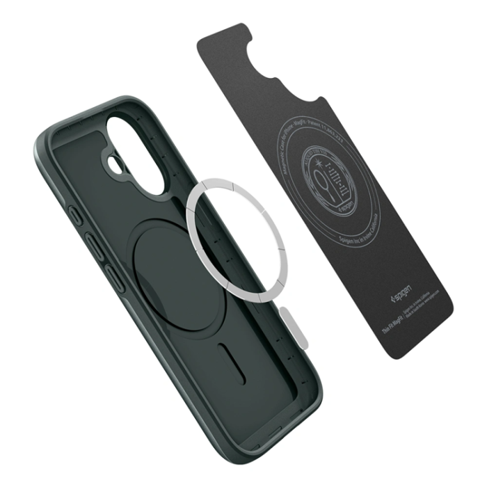 Spigen - Spigen iPhone 17 Mobilskal Magsafe Thin Fit - Abyss Grön