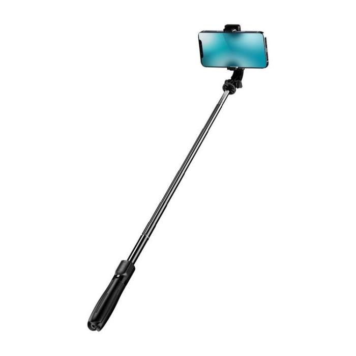 Blue Star - Blue Star Selfiesticka med Trådlöst Fjärrkontrollstativ - Svart