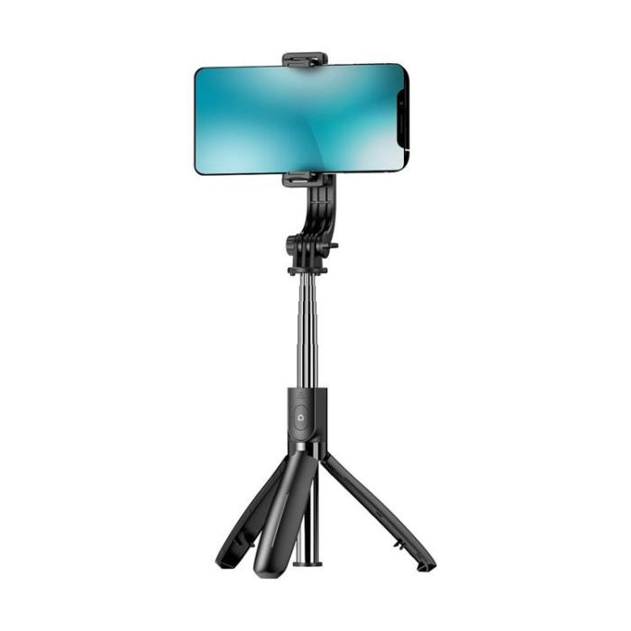 Blue Star - Blue Star Selfiesticka med Trådlöst Fjärrkontrollstativ - Svart