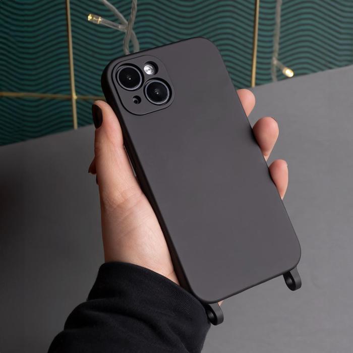 OEM - Silikon Skal för iPhone 7, 8, SE 2020, SE 2022 – Svart