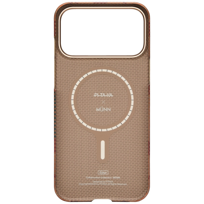 PITAKA - PITAKA Mobilskal För iPhone 17 Pro Max Magsafe Flora in Grid Edge - Cloud Dusk