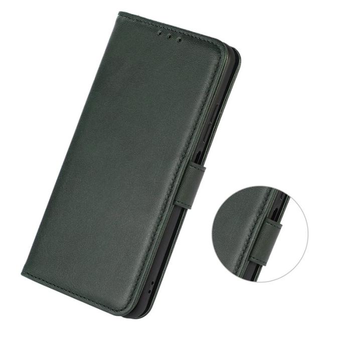 OEM - Samsung Galaxy A37 Plånboksfodral Konstläder Ställfunktion - Grön