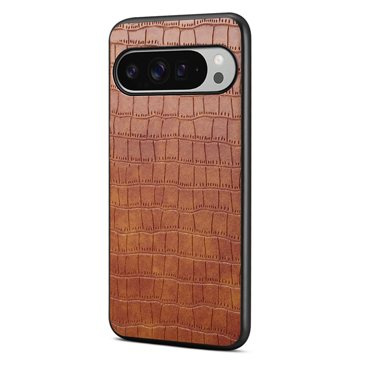 Google Pixel 10 Pro XL Mobilskal Crocodile Texture - Brun | 2353 | AlltMobil