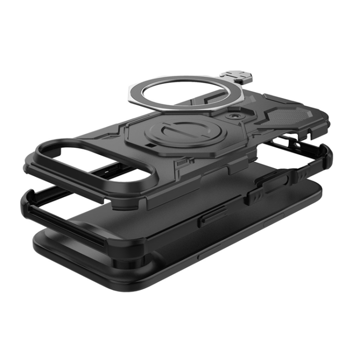 A-One Brand - iPhone 17 Air Mobilskal Rotating Kickstand - Svart