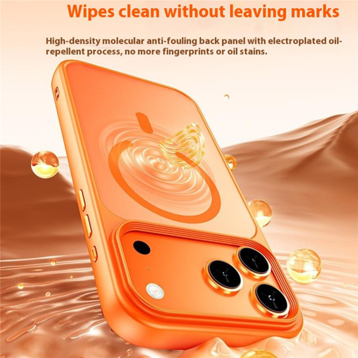 A-One Brand - iPhone 17 Pro Max Mobilskal MagSafe Skin-Feel Rubberized - Orange
