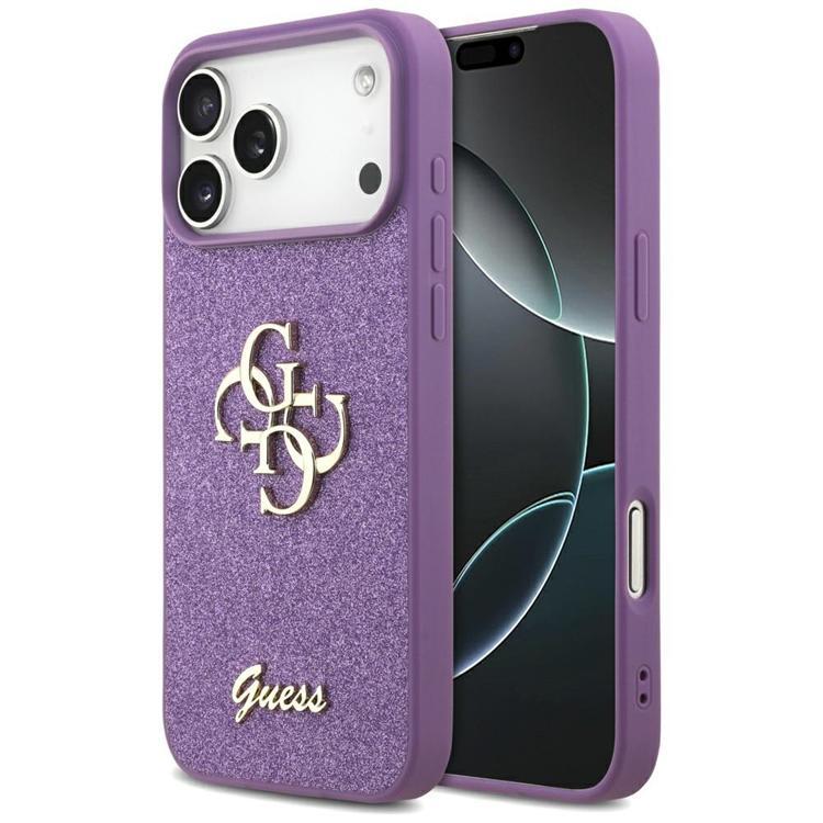 Guess iPhone 17 Pro Max Mobilskal Fixed Glitter Big 4G - Lilac | 2353 | AlltMobil