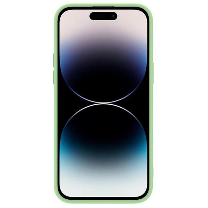 Nillkin - Nillkin iPhone 14 Pro Skal Magsafe CamShield Silicone - Grön