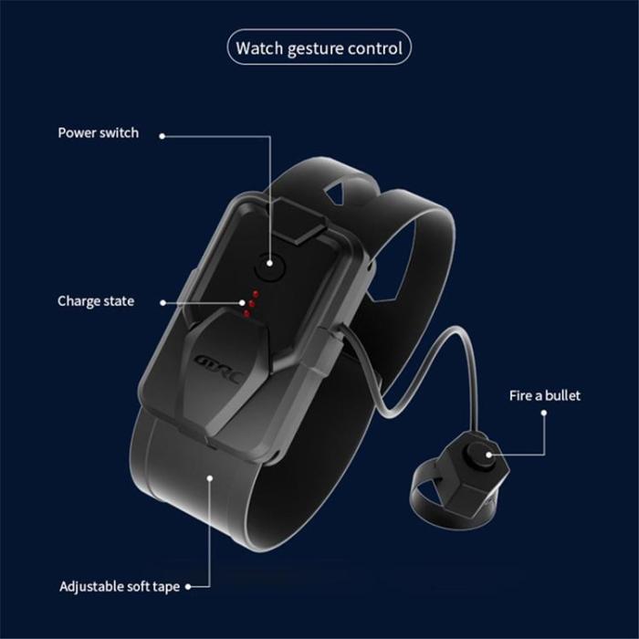 4DRC - 4DRC RC Tank Vattenbomb Fjärrkontroll + Klocka Gestkontroll Barn Ålder 5 år+ Y1