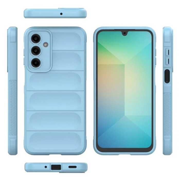 WANLONFENG - WANLONFENG Galaxy A26 Mobilskal med Härdat Glas HD - Babyblå