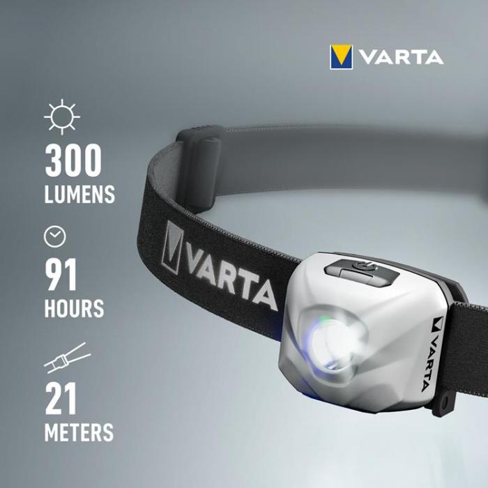 VARTA - Varta Pannlampa Outdoor Sports Ultraligh - Vit