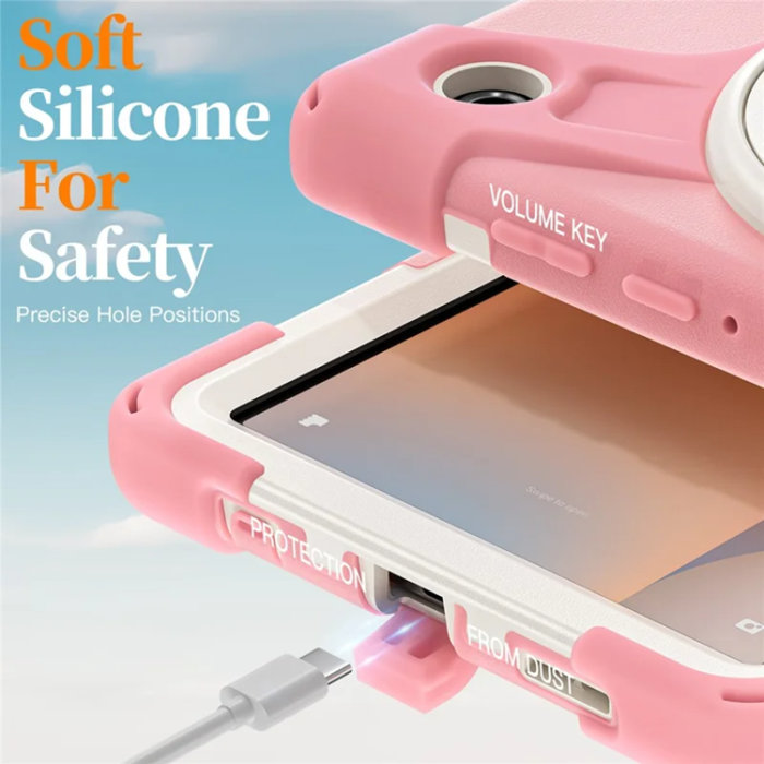 A-One Brand - Galaxy Tab A11 Mobilskal Kickstand Silikon Axelrem