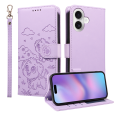 A-One Brand - iPhone 17 Plånboksfodral RFID med handledsrem - Lila