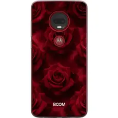 Gustaf - Mobilskal till Motorola Moto G7 Plus med Crimson Rose