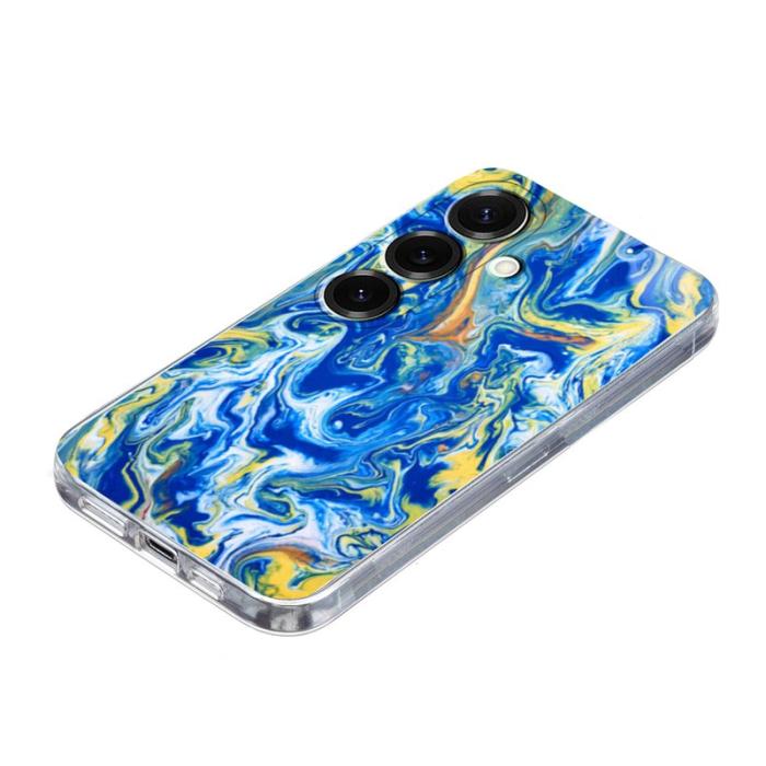 OEM - Mobilskal till Samsung Galaxy A57 TPU Marmortryck - Ljusblå