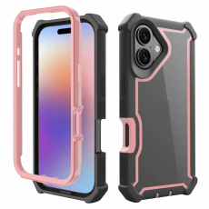 A-One Brand - iPhone 17 Mobilskal TPU + PC Shockproof - Svart/Roséguld