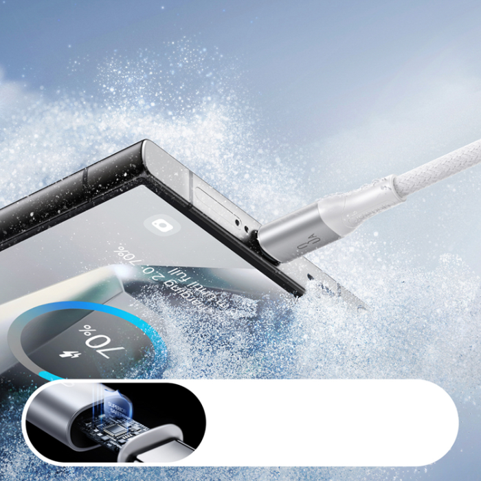 Joyroom - Joyroom USB-A - USB-C kabel 3A 1m Flash Series - Vit