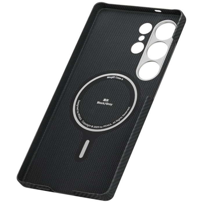 PITAKA - PITAKA Mobilskal För Galaxy S25 Ultra Magsafe Cairn - Svart/Grå