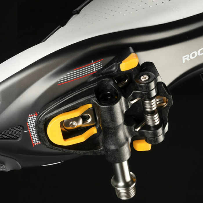 Rockbros - Rockbros Pedaler i Kolfiber och Titanlegering RD9 Shimano SPD-SL - Svart