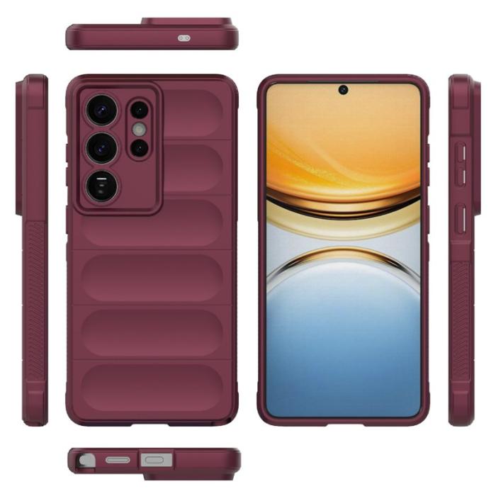 OEM - Mobilskal till Samsung Galaxy S26 Ultra Anti-Drop Mjuk TPU - Vinröd