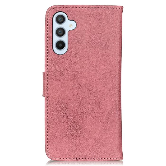 KHAZNEH - KHAZNEH Galaxy S23 FE Plånboksfodral Cowhide - Rosa