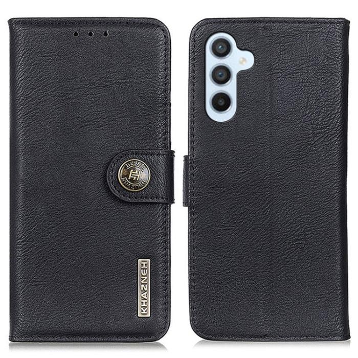 KHAZNEH - KHAZNEH Galaxy S23 FE Plånboksfodral Cowhide - Svart