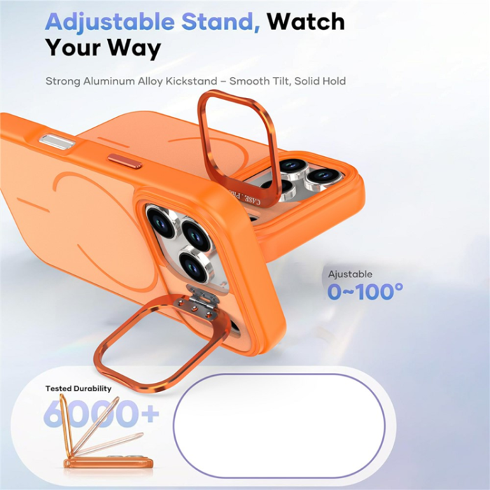 A-One Brand - iPhone 17 Pro Mobilskal MagSafe Skin-Touch Kickstand