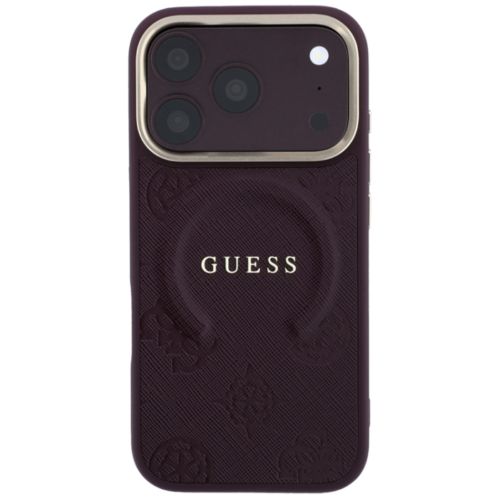 Guess - Guess Mobilskal För iPhone 18 Pro/17 Pro Magsafe Saffiano Peony & Ring