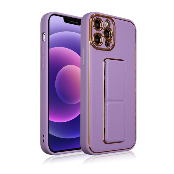 OEM - iPhone 12 Skal Kickstand - Lila