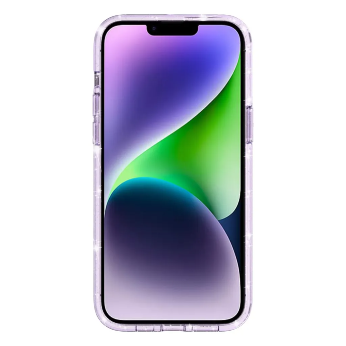 Taltech - iPhone 15 Plus Mobilskal Glittrande - Lila