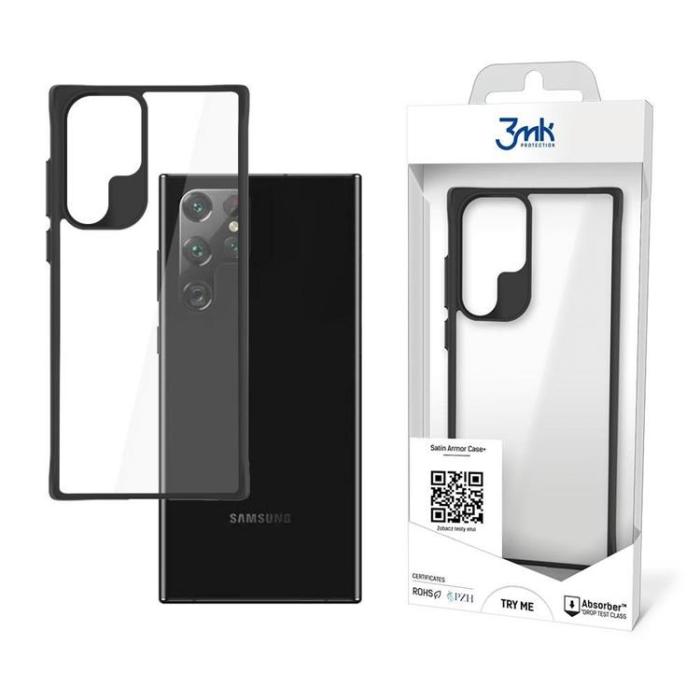 3MK - 3MK Satin Armor Plus Skal Galaxy S22 Ultra - Transparent