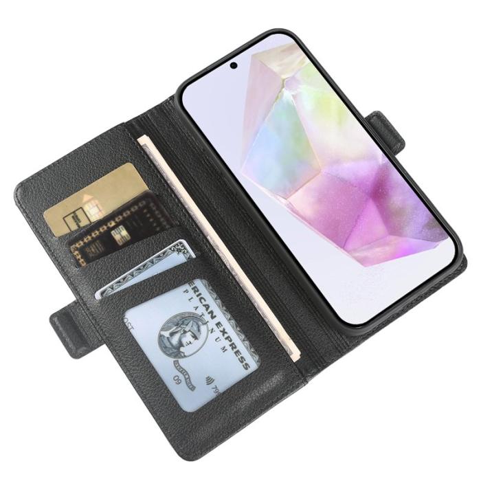 OEM - Plånboksfodral för Samsung Galaxy S26 Konstläder Magnetisk - Svart
