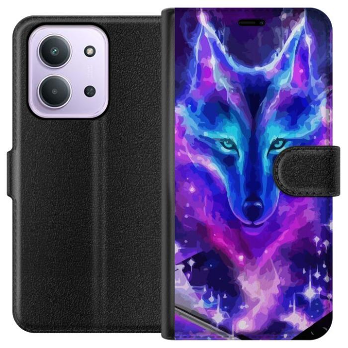 iSecrets - Plånboksfodral till Xiaomi Redmi 15C med Neon Varg