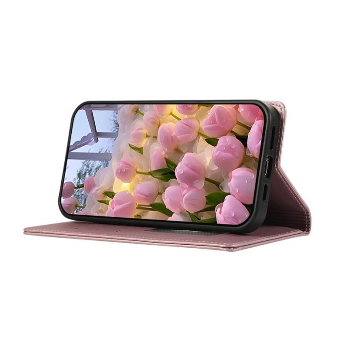 OEM - Plånboksfodral för Samsung Galaxy S26 Konstläder RFID - Roséguld