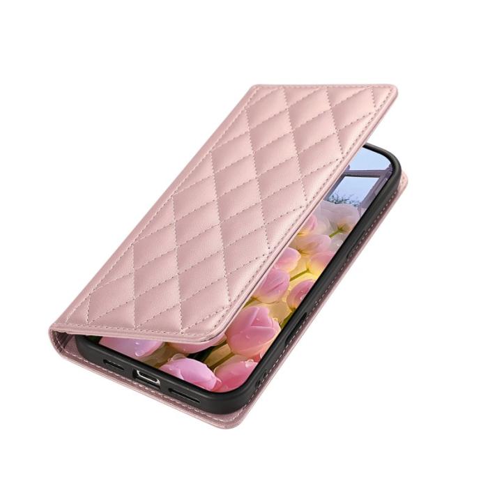 OEM - Plånboksfodral för Samsung Galaxy S26 Konstläder RFID - Roséguld