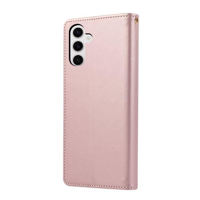 OEM - Plånboksfodral för Samsung Galaxy S26 Konstläder RFID - Roséguld