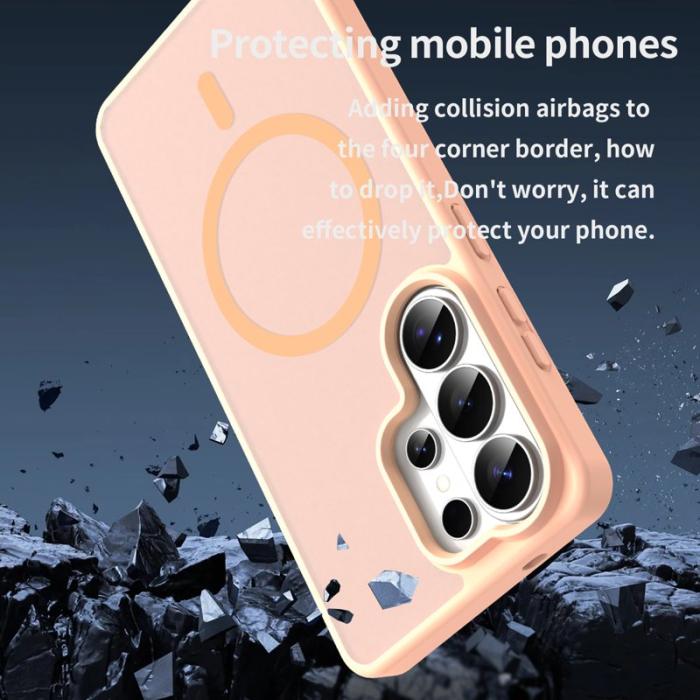 OEM - Mobilskal för Samsung Galaxy S26 Ultra Magnetiskt TPU + PC - Rosa