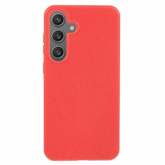 OEM - Mobilskal för Samsung Galaxy S26 Biologiskt nedbrytbar vetehalm + TPU - Röd