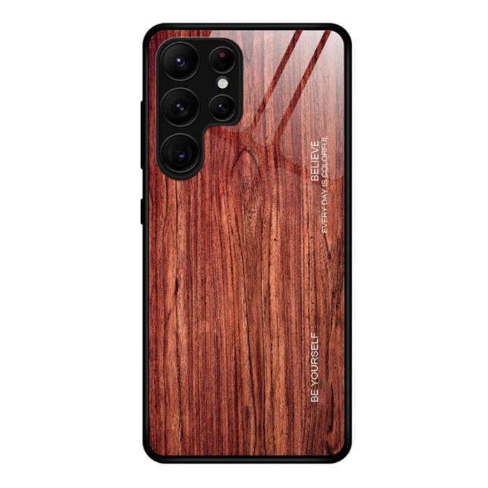 OEM - Mobilskal för Samsung Galaxy S26 Ultra TPU + Härdat glas - Vinröd