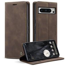 Caseme - CASEME 013 Series Google Pixel 8 Pro Pl&aring;nboksfodral Konstl&auml;der Brun