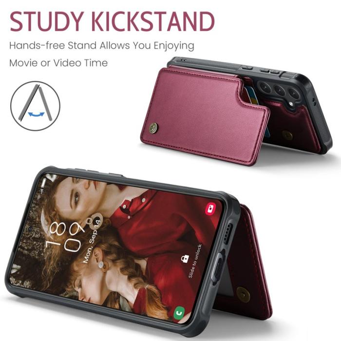 Caseme - CASEME C22 Fodral för Samsung Galaxy S24 FE - Röd