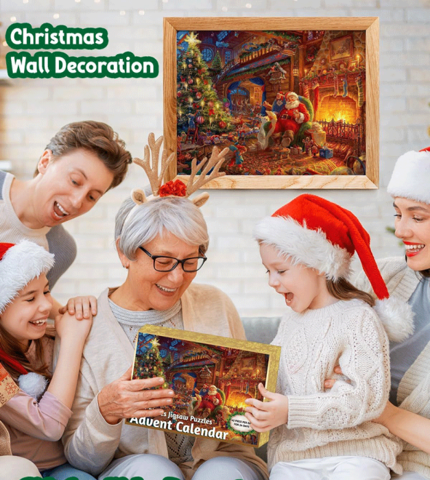 Adventskalender - Adventskalender 2023 - Pussel Adventskalender Julkalender Julleksaker