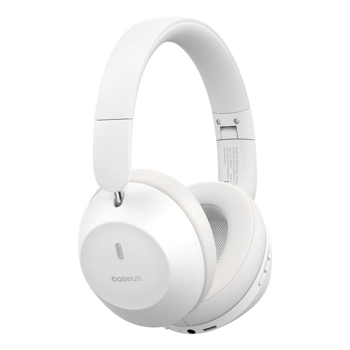 BASEUS - Baseus On-Ear Trådlösa Hörlurar Bluetooth 5.3 - Vit