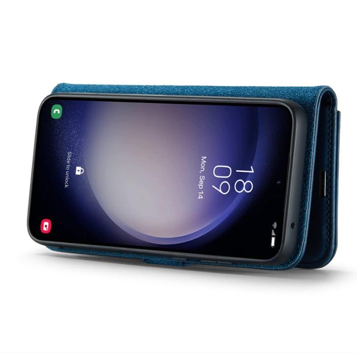 DG.MING - DG.MING Samsung Galaxy S25 Plånboksfodral Äkta Läder AvtagbartBlå