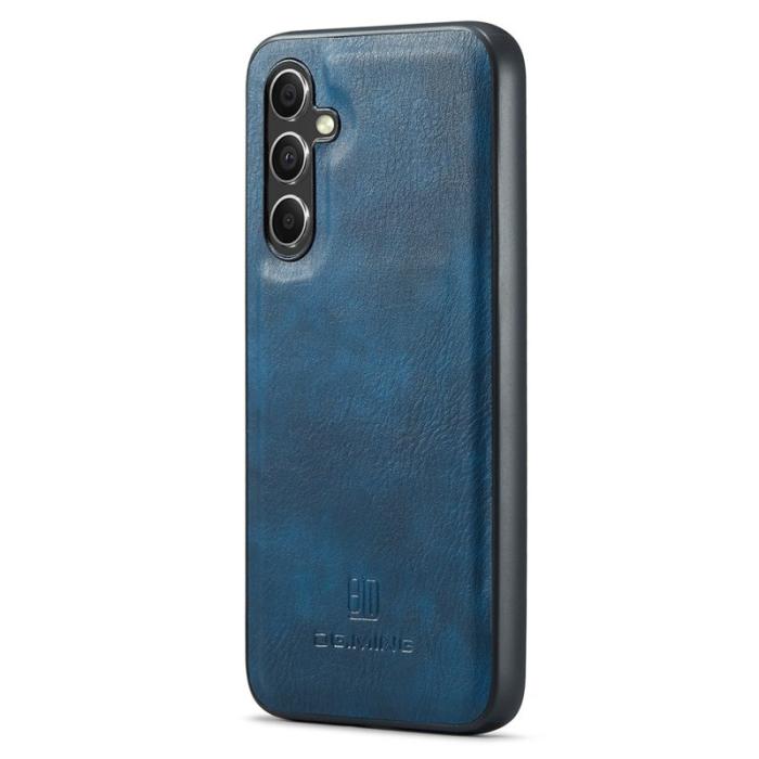 DG.MING - DG.MING Samsung Galaxy S25 Plånboksfodral Äkta Läder AvtagbartBlå