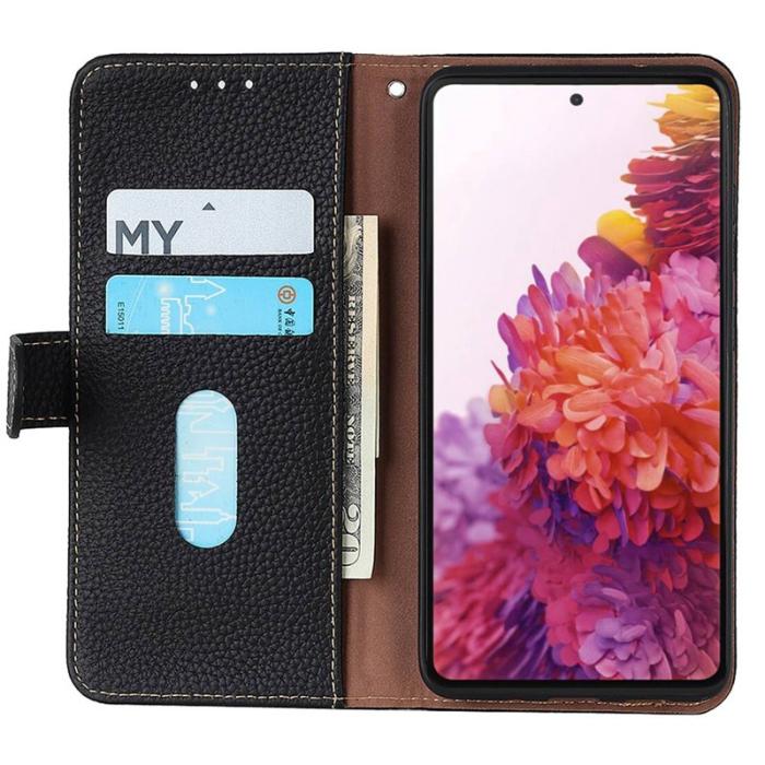 KHAZNEH - KHAZNEH Xiaomi 17 Pro Max Plånboksfodral Äkta Läder - Svart